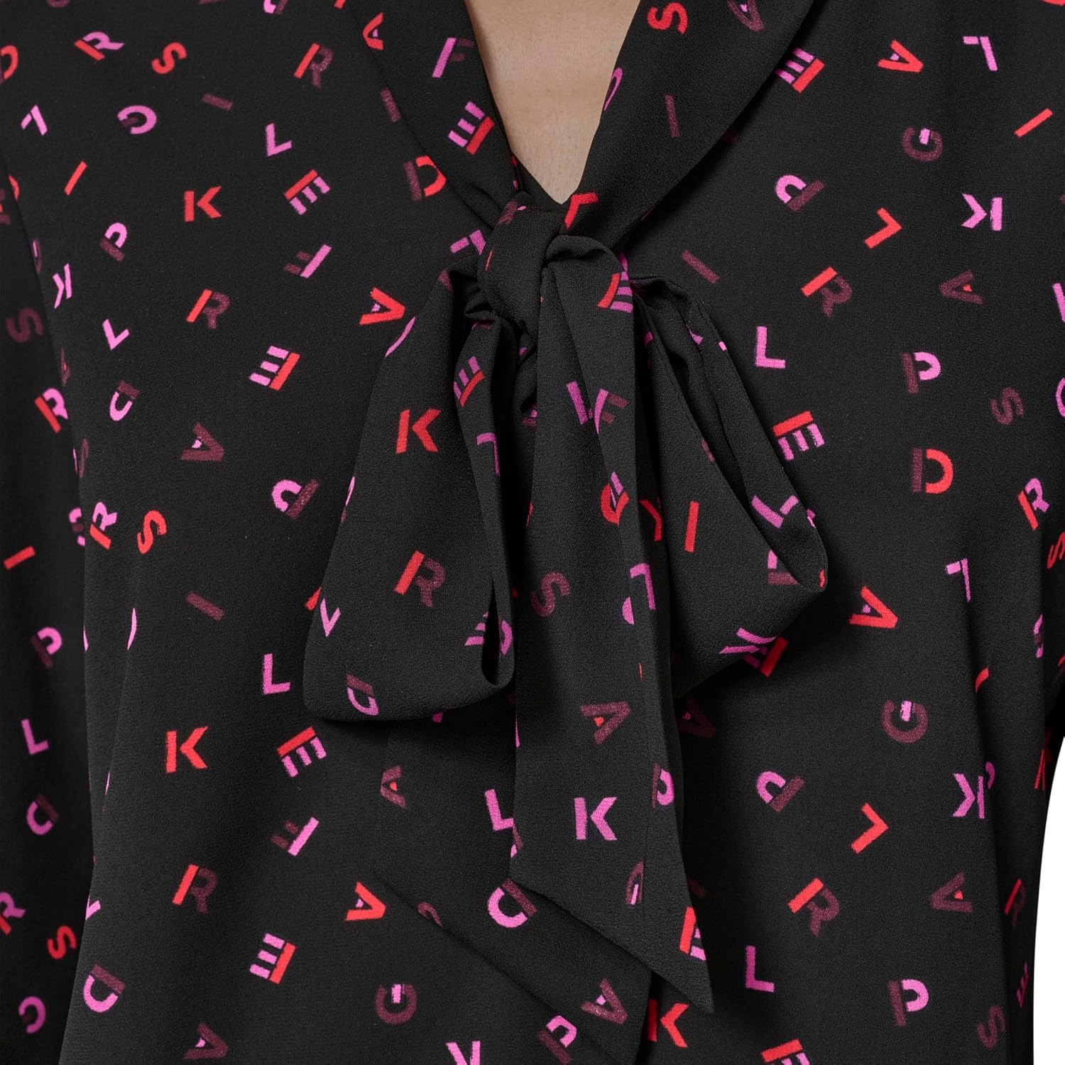 KARL LAGERFELD Womens Long Sleeve Blouse - Image 5