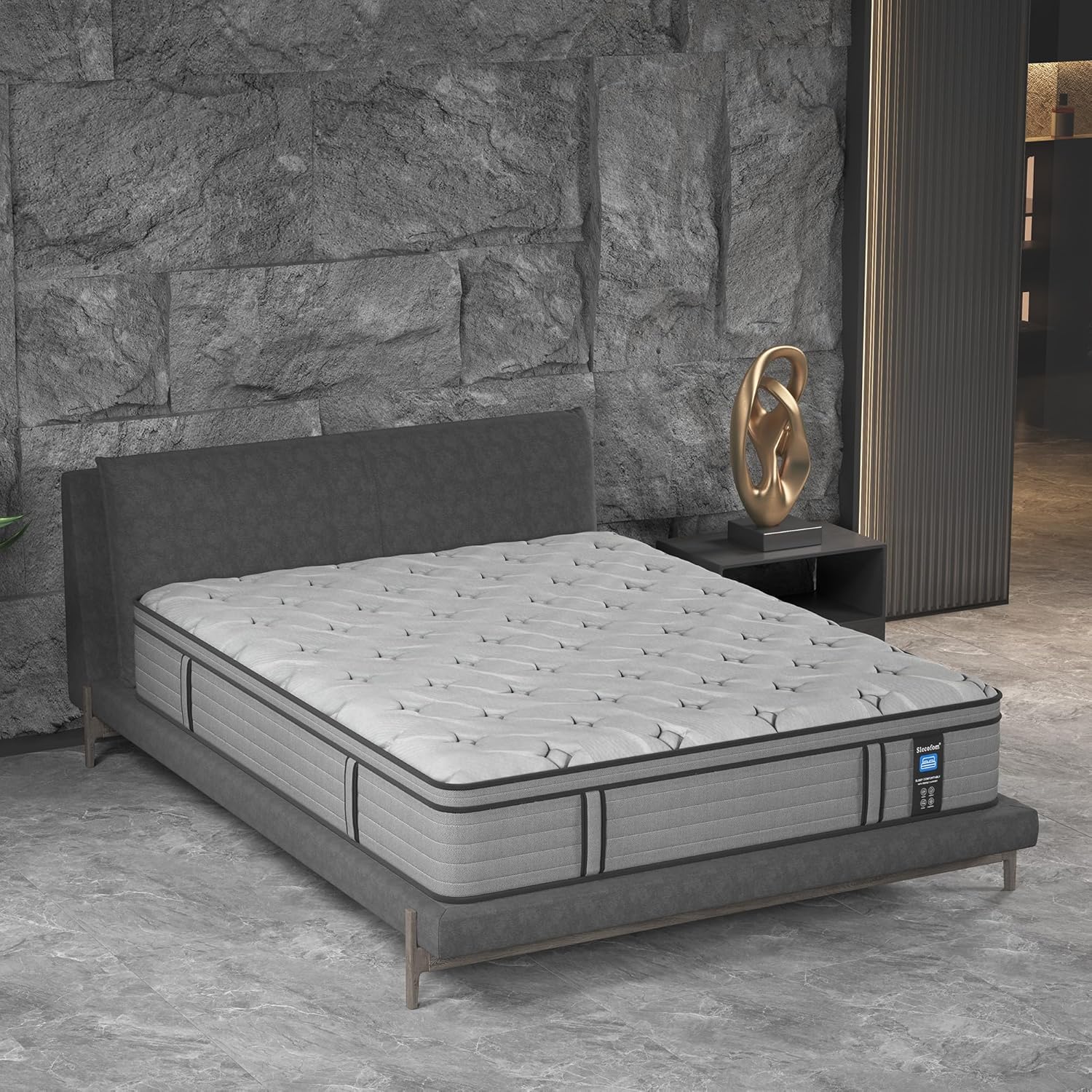 Generic King Size Hybrid Mattress, 14 Inch Cooling Gel