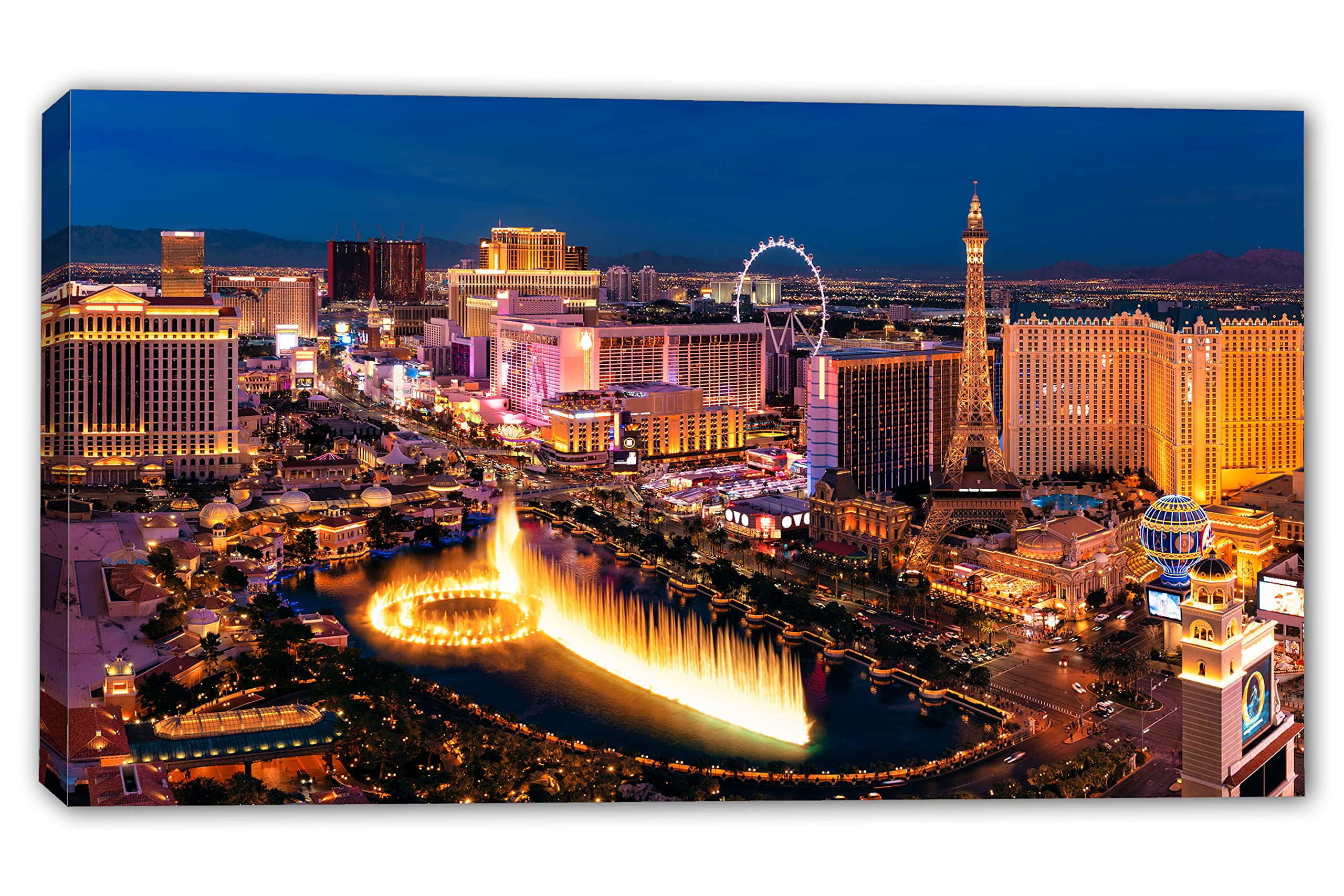 Toile de fond de photographie de scène de nuit de Las Vegas G-175