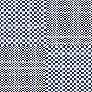 朝倉染布 風呂敷 - 約96×96cm 朝倉染布 超撥水風呂敷ながれ 平織 市松模様 1-8