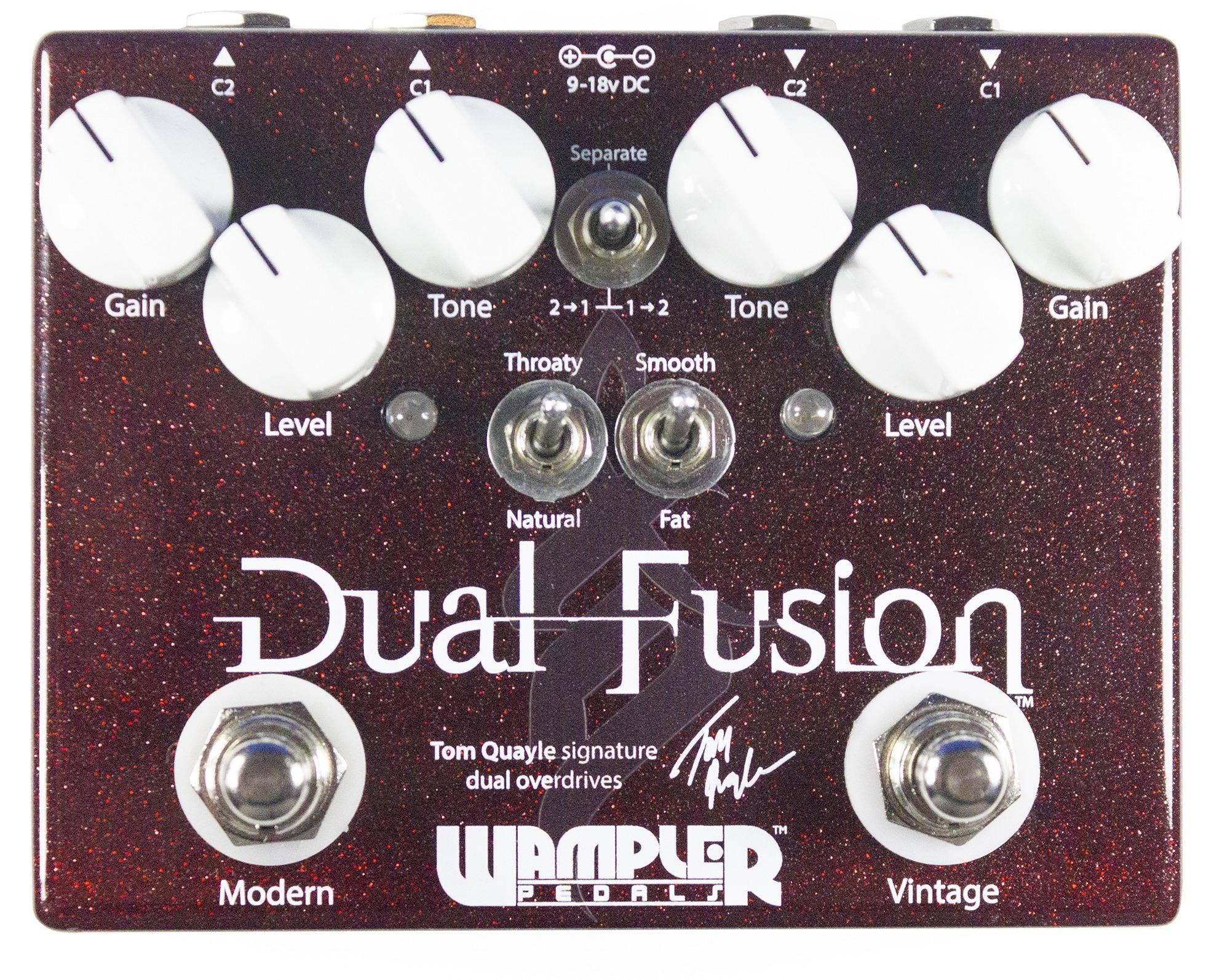 Amazon.com: Wampler Dual Fusion V2 Tom Quayle Signature Dual