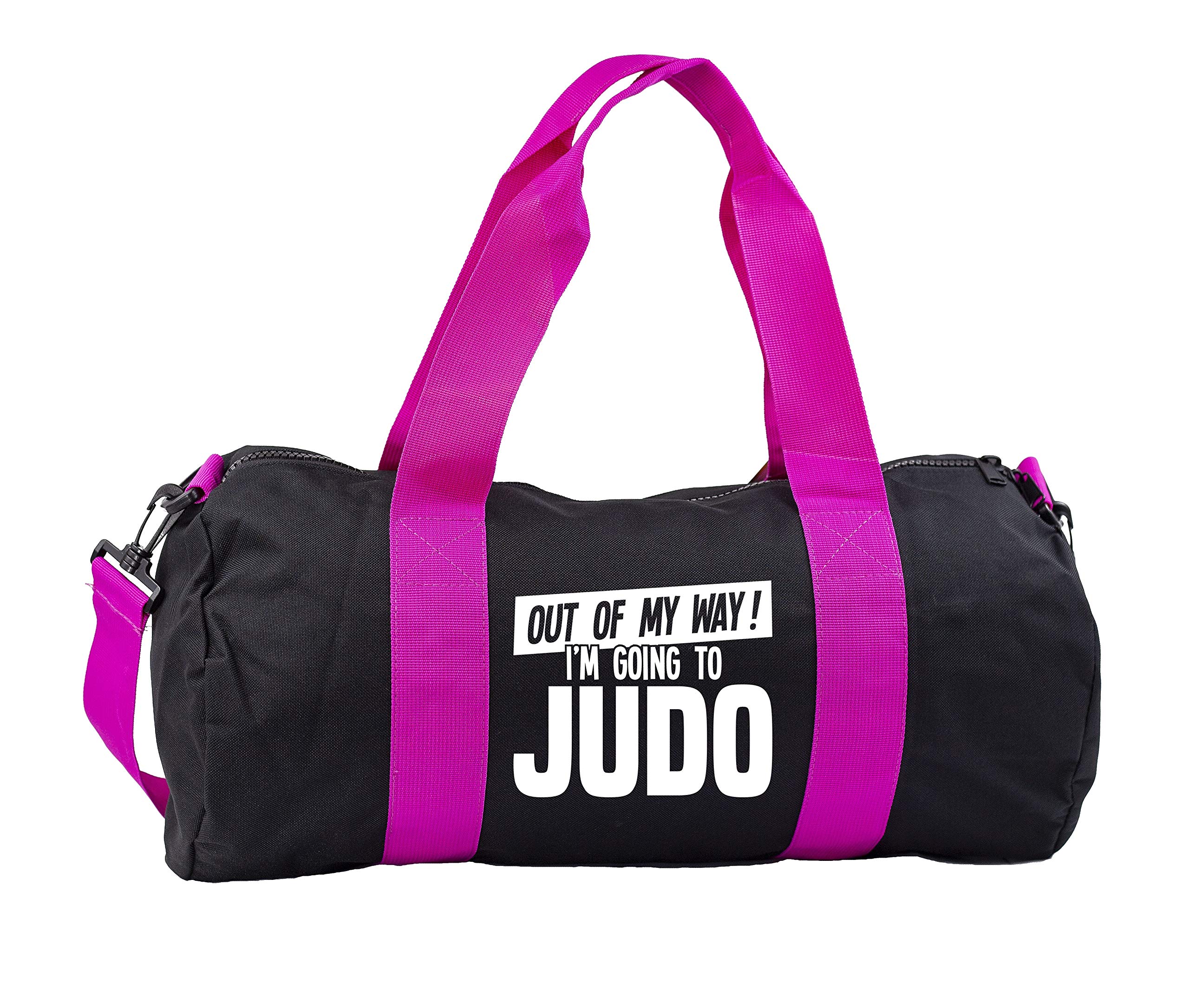 Hippowarehouse Out of My Way I'm Going to Judo Gymwear Gym Duffle Cylinder Uniform Kit Bag 50 x 25 x 25cm 20 litres