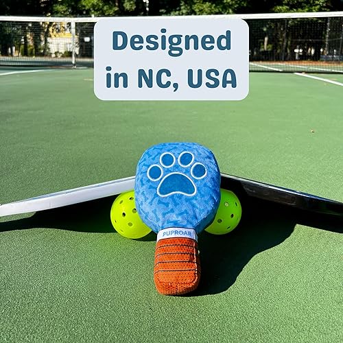 Miniatura 8 de Juguete para perros Pickleball - Divertido juguete para perros y regalo de pickleball, paleta de felpa con chirriante y arruga