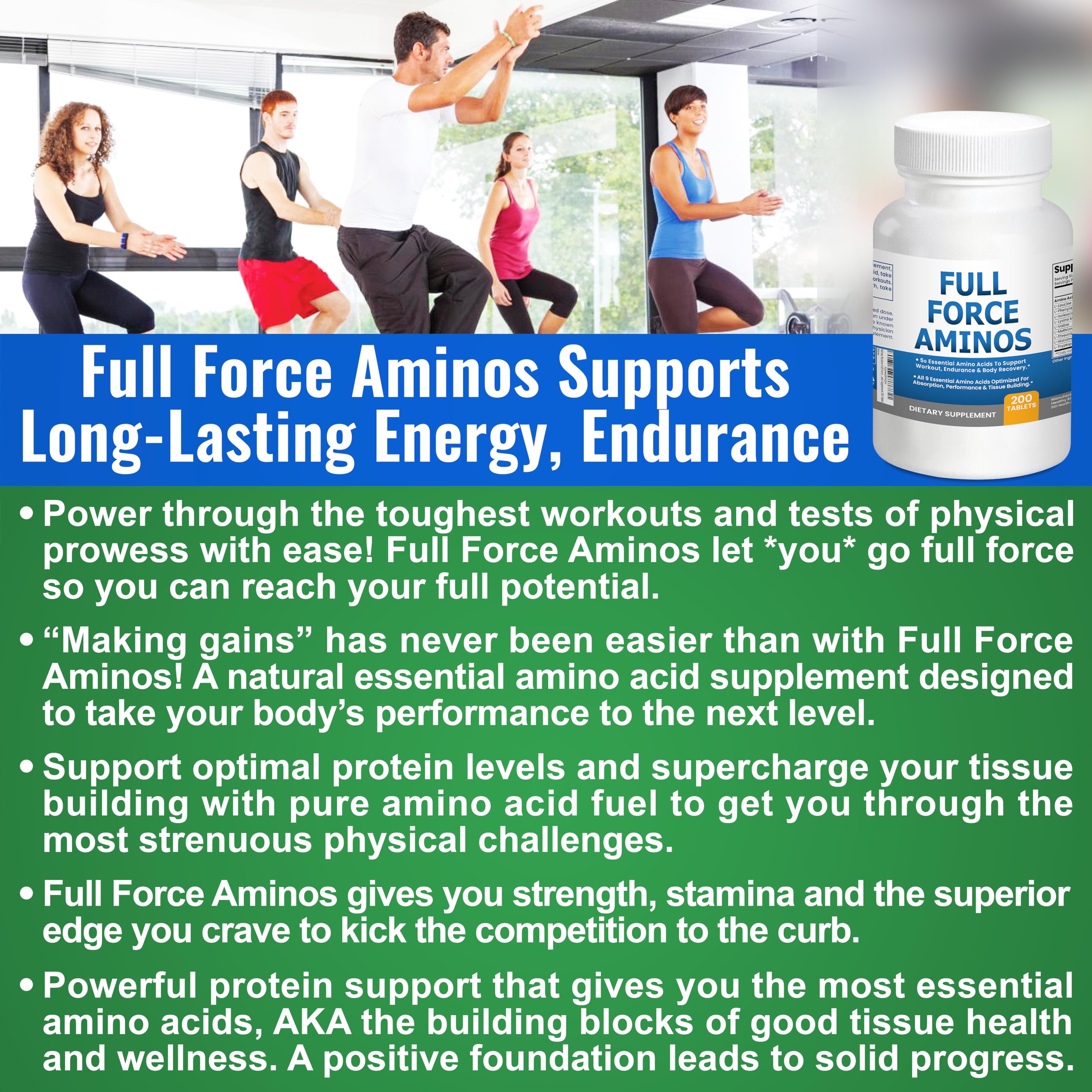 Kidney Restore EAA BCAA - 9 Essential Amino Acids Supplement, 200 Tablets — Amazon image 3