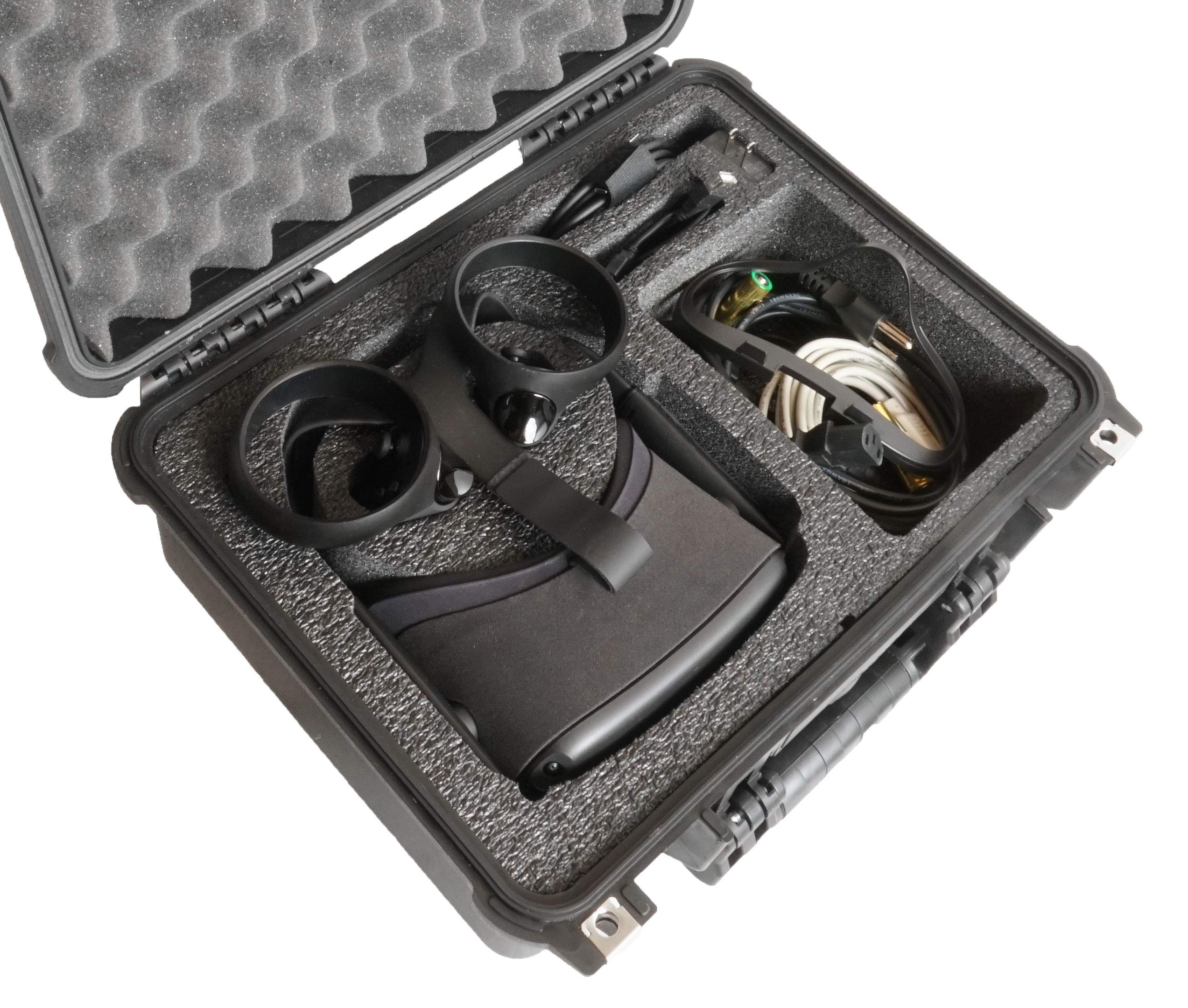 Case Club Oculus Quest 2 & Quest 1 Hard Waterproof Case w/Pre-Cut Foam VR Gaming Headset Accessories