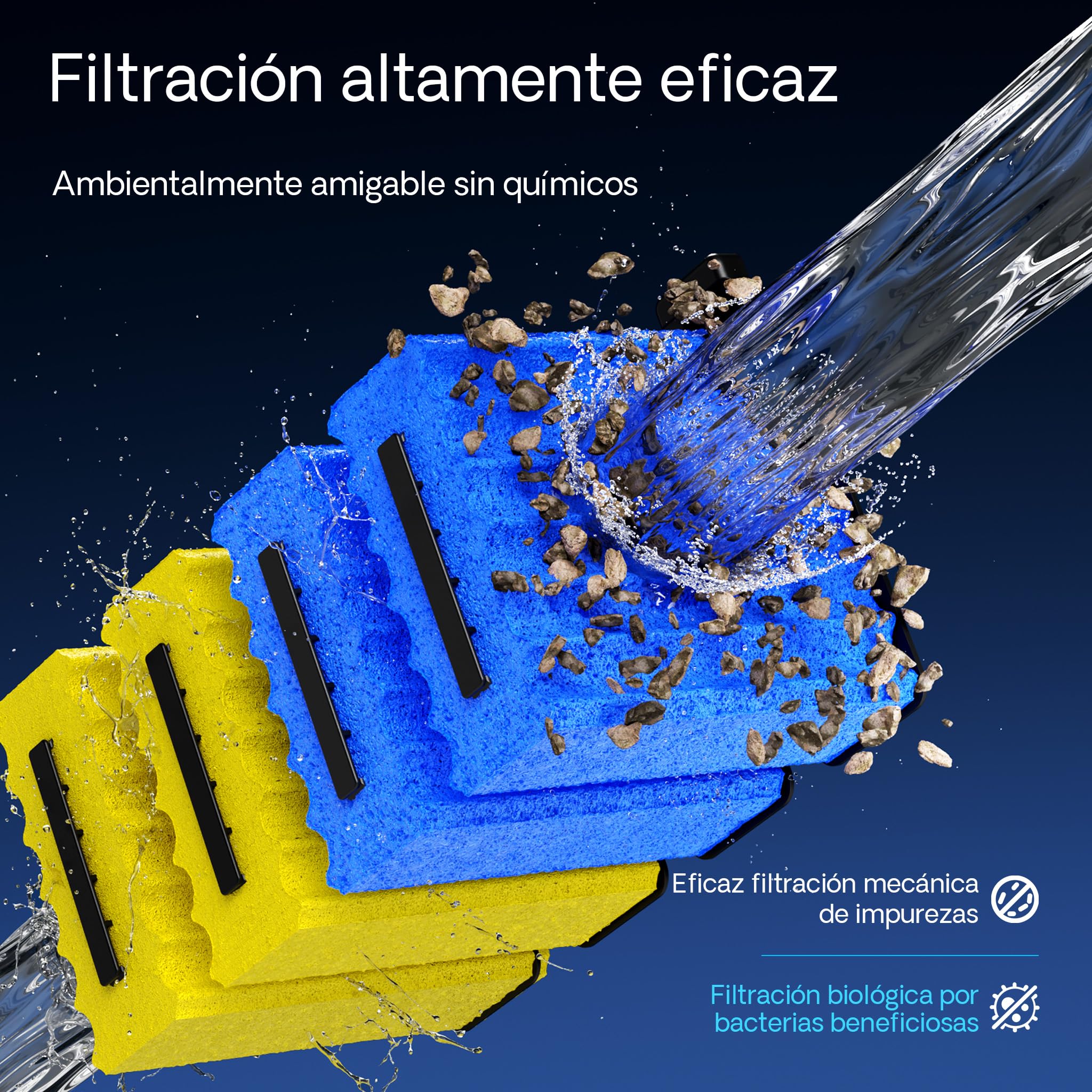 SunSun Set Filtro estanques CBF-350C hasta 90000l 36W clarificador UV CUV-236