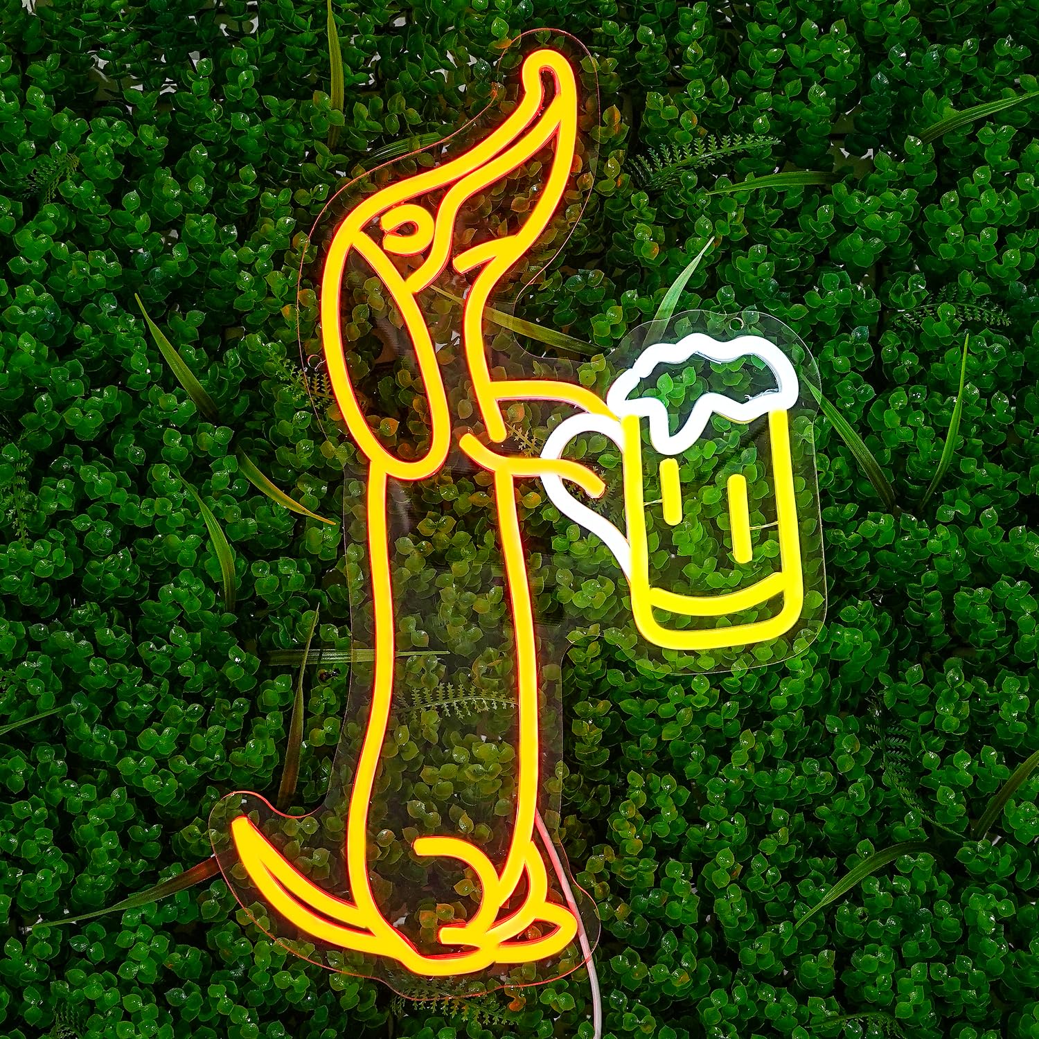 Dachshund Neon Schild für Wand Dekor Dackel LED Neon Licht Bar Neon Lichter Bier LED Neon Schilder für Haustier Shop Bar Pub Party Hund Liebhaber Dackel Geschenke Dachshund Christmas Decor