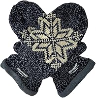 Vista 4 de Bruceriver - Manoplas de punto con forro polar Thinsulate cálido para mujer