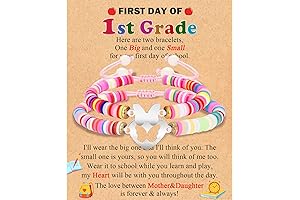 First Day of School Bracelet - Special Mom & Daughter Bracelet Set