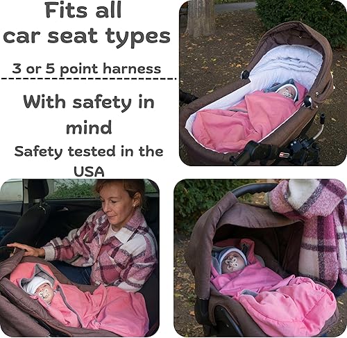 Miniatura 4 de Funda de asiento de coche  Funda de asiento de coche para bebé  Manta de asiento de coche para bebé niña  Mantas de asiento de coche para bebés