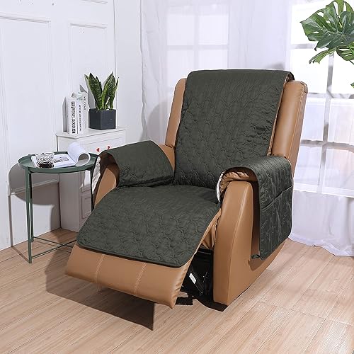 Miniatura 7 de RBSC - Fundas de sofá para el hogar, 100% impermeable, acolchadas, gruesas y lo suficientemente largas para cubrir la parte del reposapiés, funda de