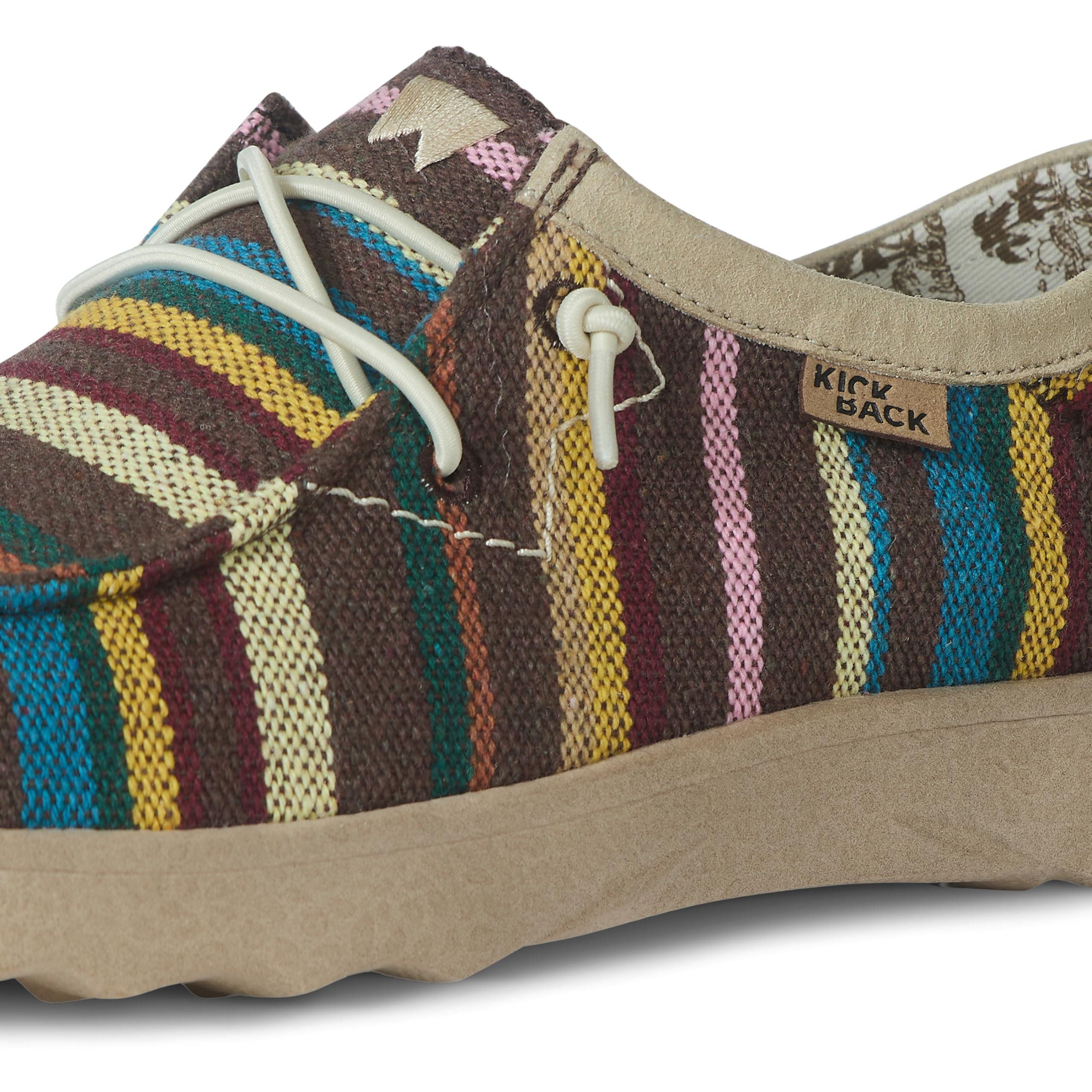 Kickback Lounger Scarpe Estive da Uomo in Tela – Mocassini Slip‑On Senza Lacci con Lacci Elastici – Sneakers Leggere per Interni ed Esterni con Suola Antiscivolo