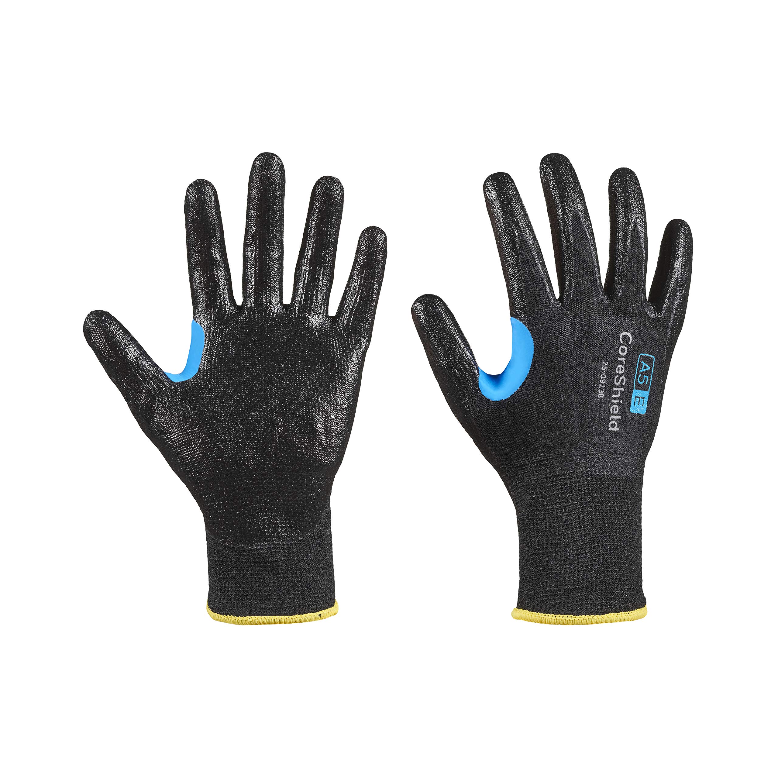 Honeywell CoreShield, calibre 13 HPPE/forro negro de acero inoxidable, revestimiento negro de nitrilo suave, A5/E