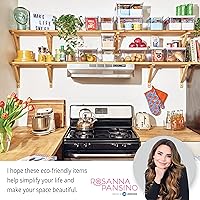 Vista 6 de Rosanna Pansino x iDesign - Contenedores de almacenamiento de plástico reciclado para cocina, incluye 1 contenedor grande con tapa y 4 cubos