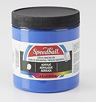 Vista 16 de Speedball Tinta acrílica para serigrafía, 8 oz, negra para impresiones en papel, fabricada en EE. UU