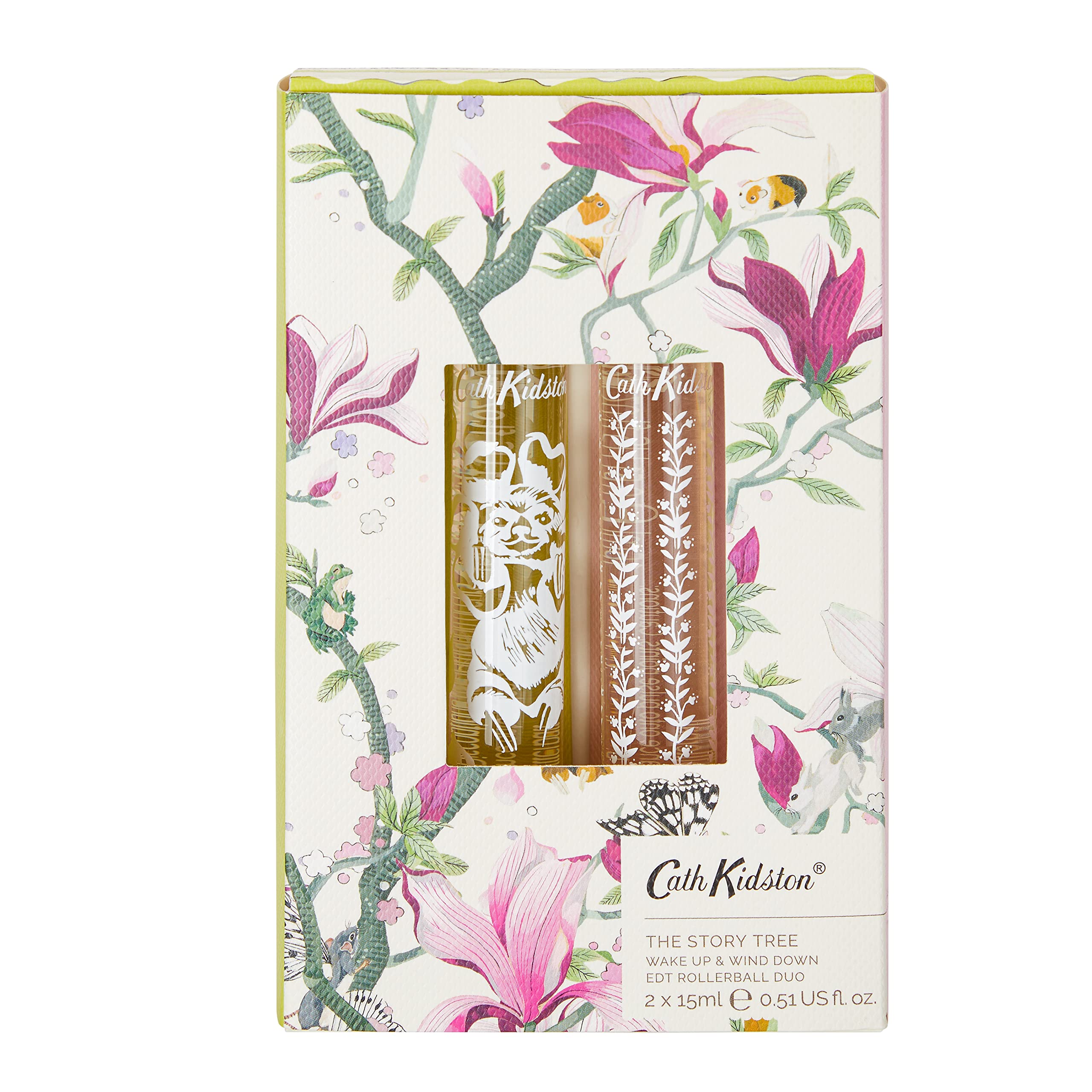 Story Tree-Wake Up & Wind Down EDT Rollerball Duo - 2 x 15ml in Two Fragrances, Stay Refreshed and Relaxed