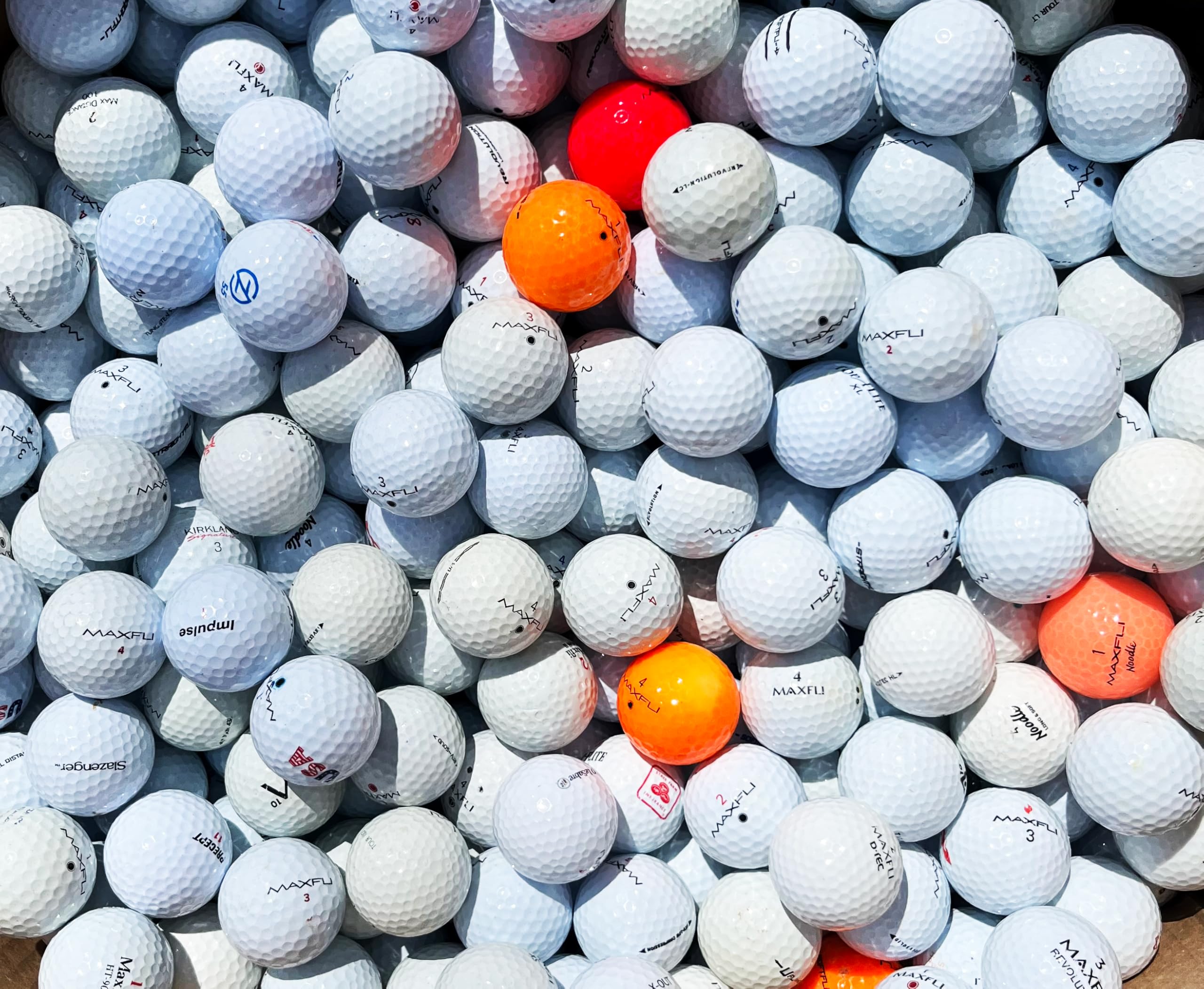 72 Shag/Practice/Hitaway/Range Used Golf Balls Mix in Mesh Bag