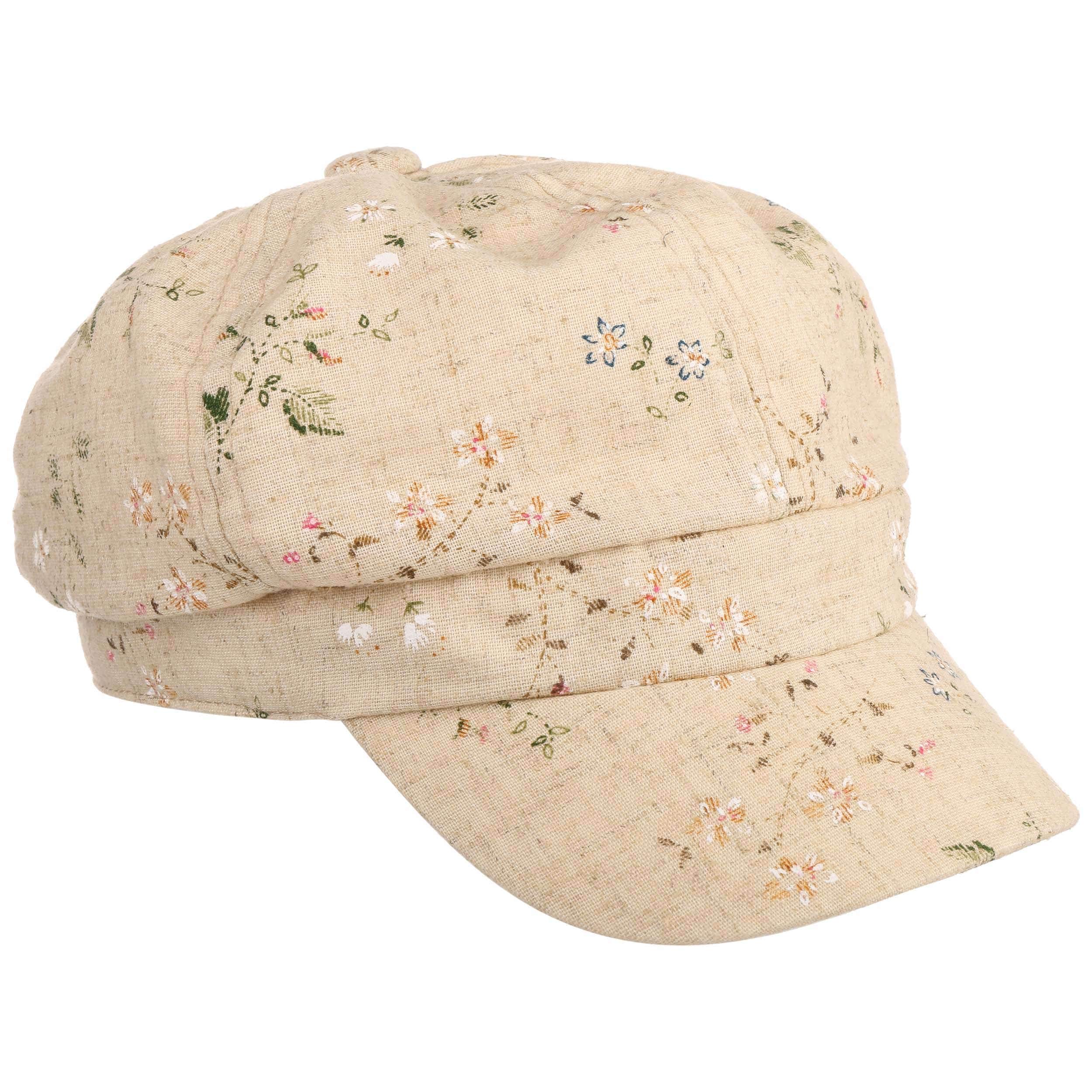 Lipodo Flowers Ballonmütze Schirmmütze geblümt Mehrfarbig Damen Frühling Sommer