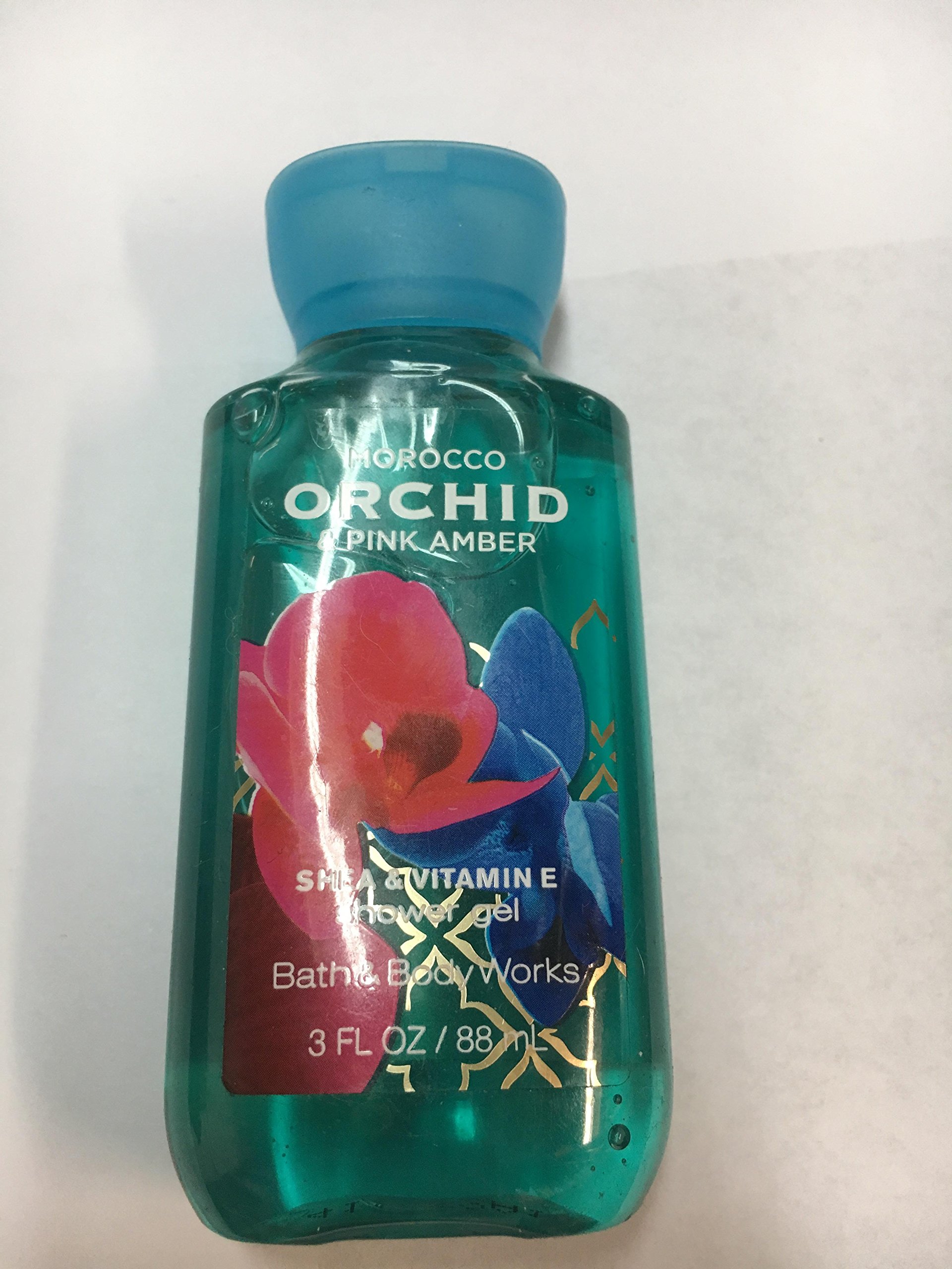 Signature Collection Travel Size Shower Gel Morocco Orchid & Pink Amber 3 Oz Bath and Body Works