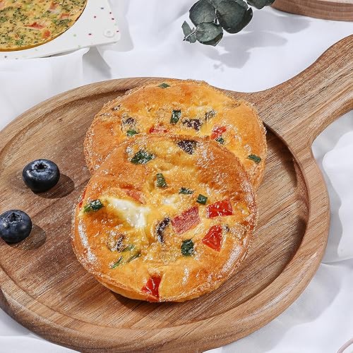 Miniatura 6 de Molde para magdalenas jumbo, molde extra grande de 4 pulgadas para hornear huevos para horno, moldes de silicona para sándwiches de desayuno,