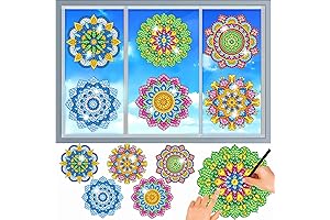 MEIEST 6 PCS Diamond Painting Kits for Window Art Kits