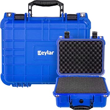 Eylar Protective Hard Camera Case Water & Shock Proof w/Foam TSA Approved 13.37 Inch 11.62 Inch 6 Inch Blue Blue