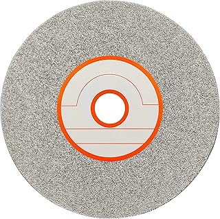 CAQUXIL Diamond Flat Lap Disc 4 Inch 60 Grit, 5/8 Inch Arbor, Diamond Flat Lap Wheel for Gemstone Glass Ceramics, Grinding Sanding Disc, Lapping Polishing Disc