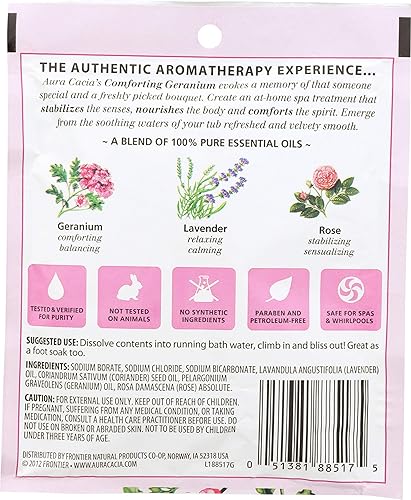 Miniatura 2 de Aura Cacia Canción de corazón de baño mineral de aromaterapia - 2.5 oz