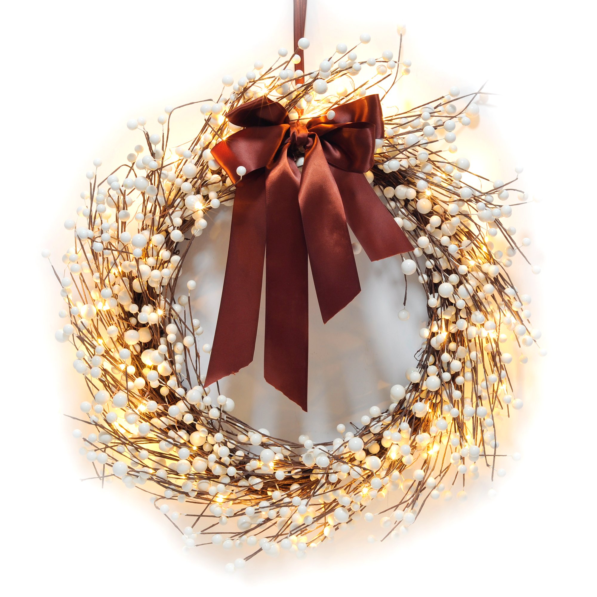 ITART Lot de 4 guirlandes à micro LED alimentées par piles 20 LEDs (2 m) Arbres de mariage/chambre à coucher blanc chaud