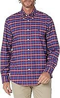 Vista 1 de Brooks Brothers Men's Non-Iron Stretch Oxford Sport Shirt Long Sleeve Check