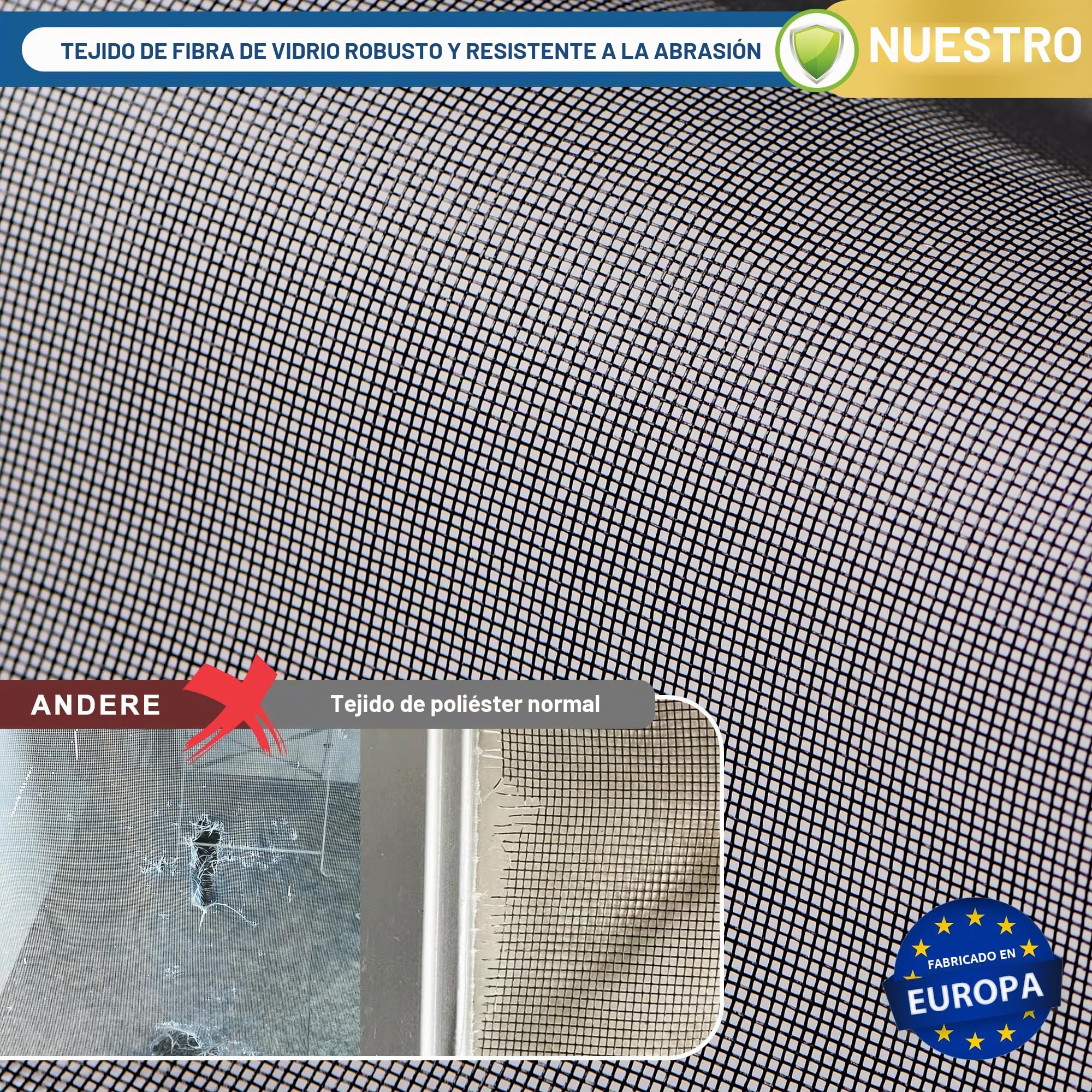 jarolift Zanzara Mosquitera 3 en 1 para puerta, mosquitera para puerta corredera con marco de aluminio, kit de montaje, acortable, 125 x 220 cm (ancho x alto), blanco