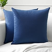 Vista 8 de Encasa XO Juego de 4 fundas de almohada de 24 x 24 pulgadas Sin relleno Fundas de almohada de algodón para sala de estar, cama, sofá, sofá