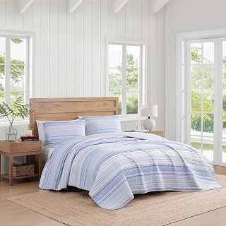 Tommy Hilfiger - King Quilt Set with Matching Shams, Soft Bedding Set