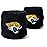 NFL Jacksonville Jaguars Franklin Sports Jacksonville Jaguars Embroidered Wristbandsnfl Embroidered Wristbands, Black, One Size
