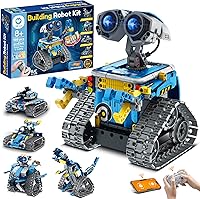 Vista 8 de Sillbird Kit de construcción de robot con control remoto, regalos STEM para niños de 8 a 13 años, juguetes robóticos de codificación técnica