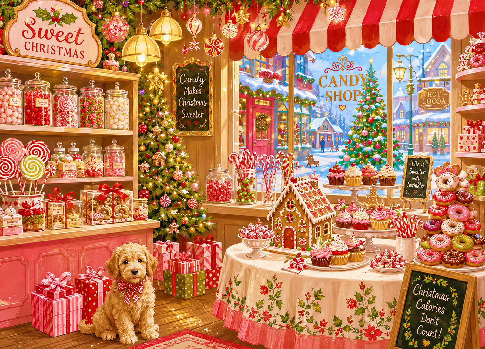 Sweet Christmas 500 Piece Jigsaw Puzzles for Adults