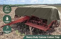 Vista 6 de CCS CHICAGO CANVAS & SUPPLY - Lona impermeable resistente, extraduradera, para varios usos, funda de lona de campamento con ojales inoxidables