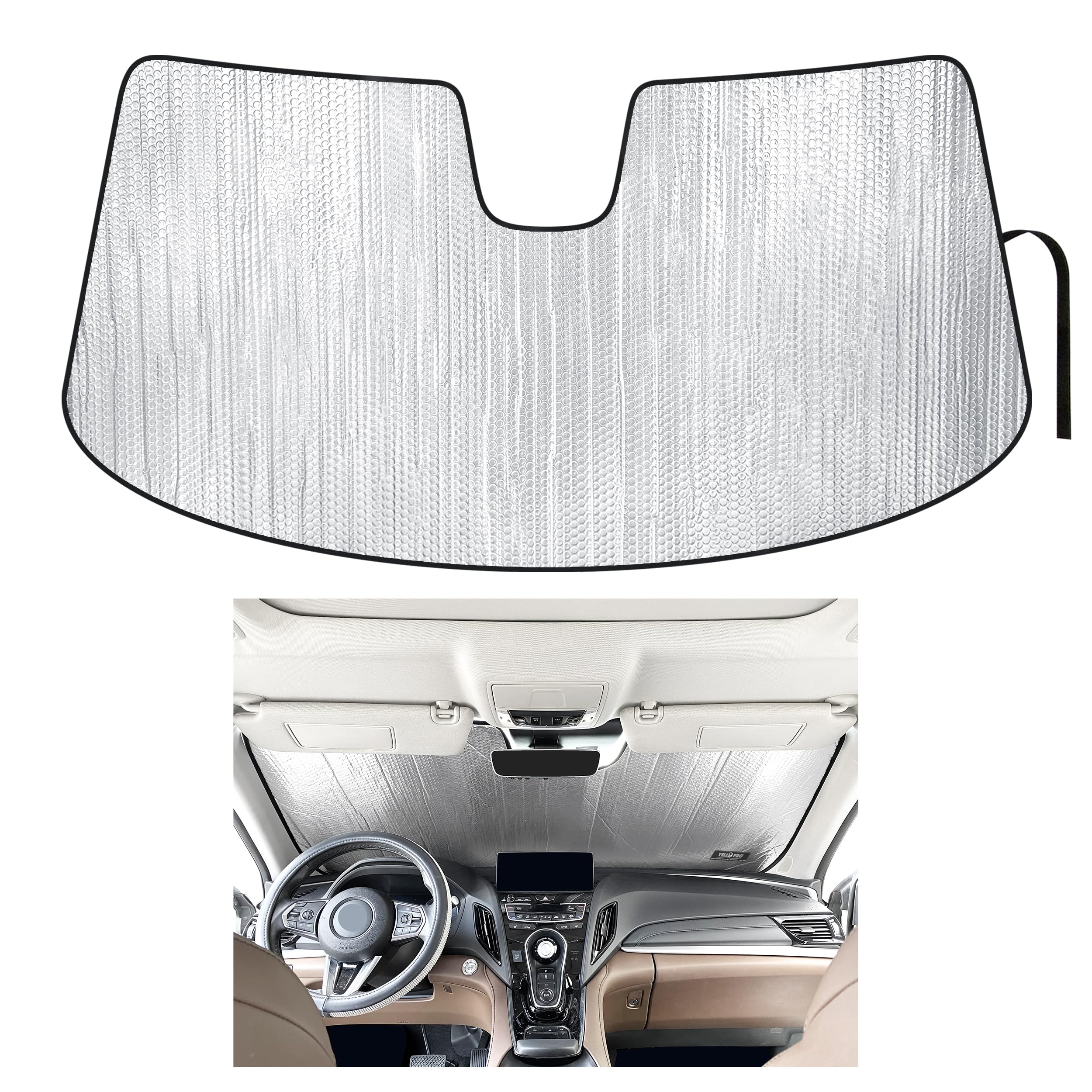 EPHIIONIY YelloPro - Parasol Reflectante para Parabrisas Delantero de Coche con protección UV Reflectante, para 2019 2020 Acura RDX SUV, Tech, A-Spec, Advance SUV