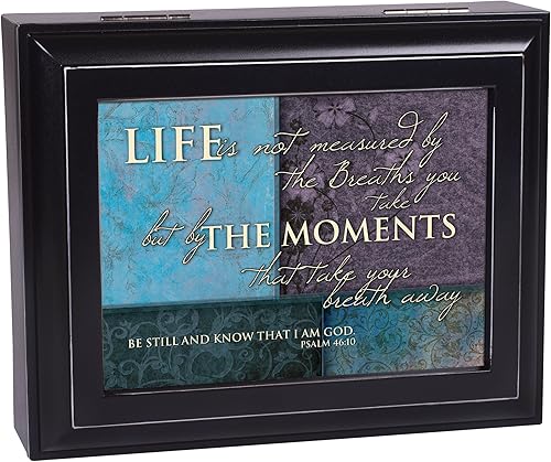 MOMENTS negro Inspirational Cottage Garden RelojValet Box