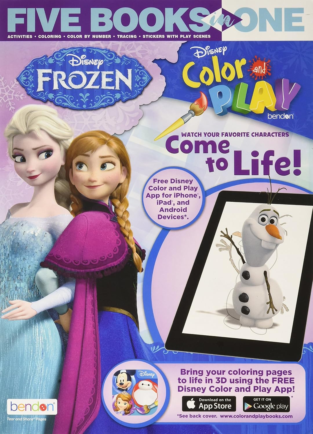 Buy Disney Frozen Bendon 41960 5in1 Coloring and Activity Book Online