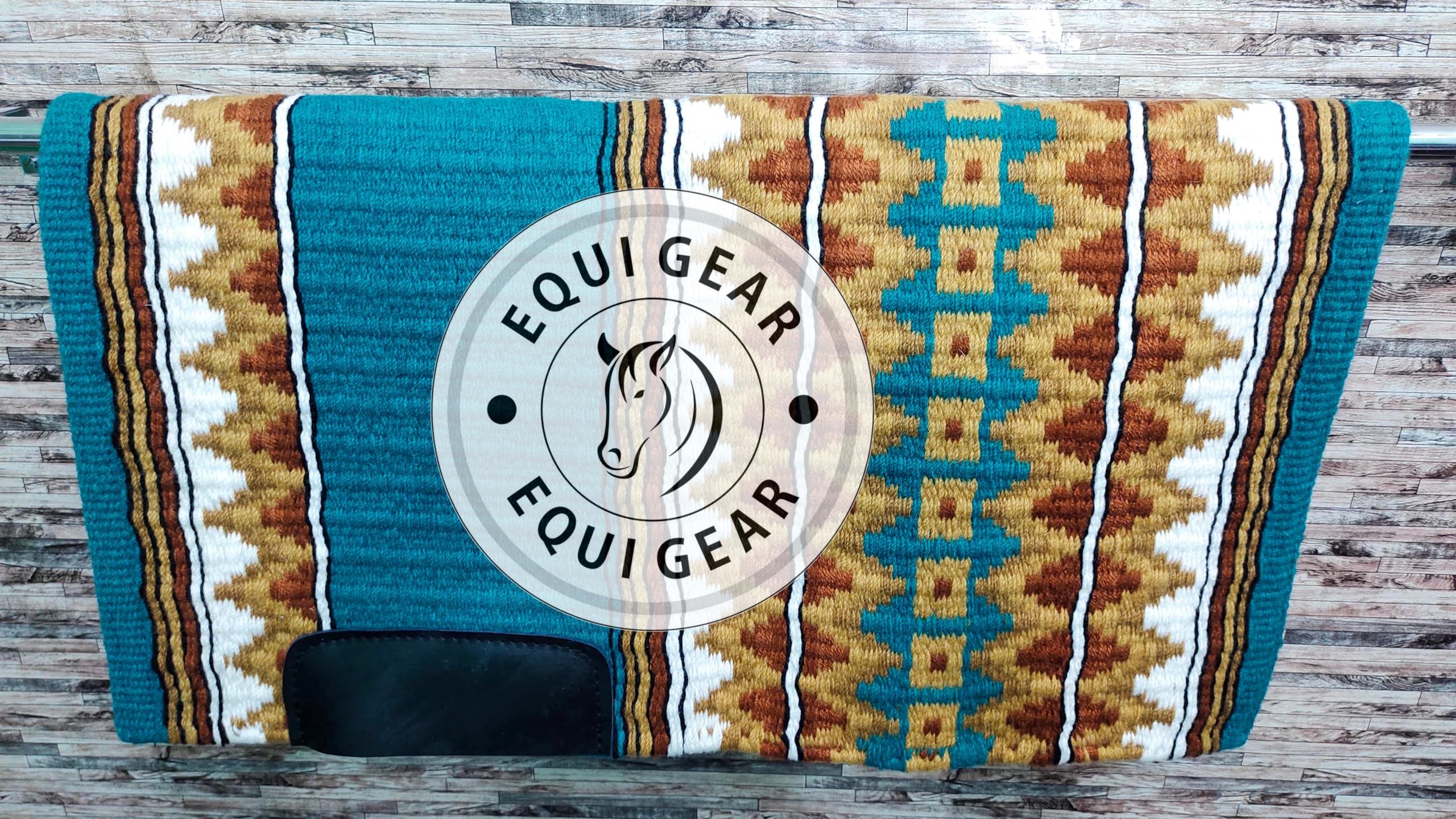 EQUIGEAR Western Satteldecke Aus Neuseeland-Wolle - Handgefertigte Show-Decke Für Pferde