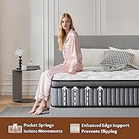 Vista 6 de King Size Mattress, 14 Inch Memory Foam Mattres in A Box for Comfort Sleep & Pain Relief, CertiPUR-US Certified King Mattresses Medium Firm