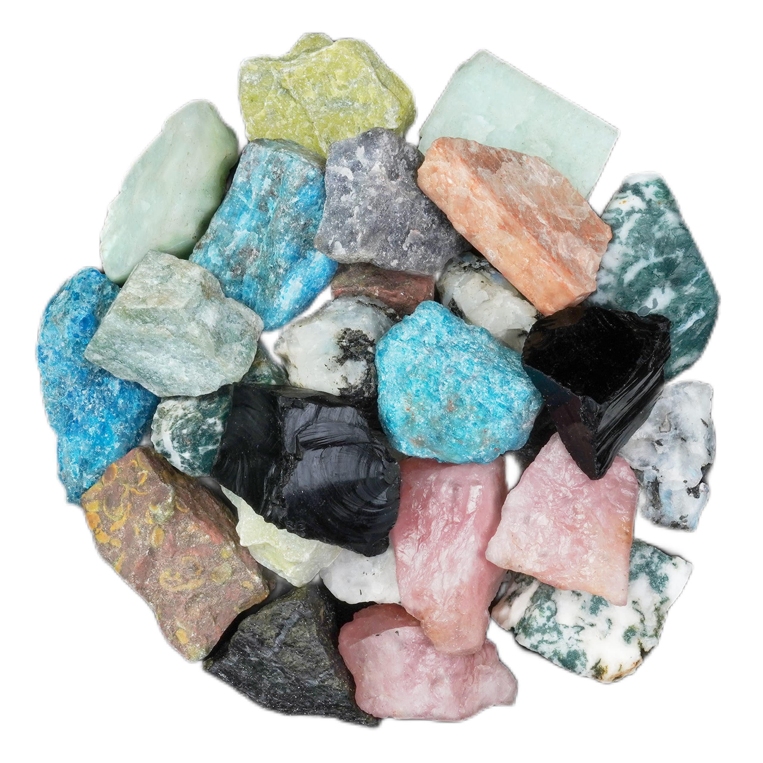 Rock Tumbler ZAICUS Larvikite Raw Stones For Tumbling, Rough