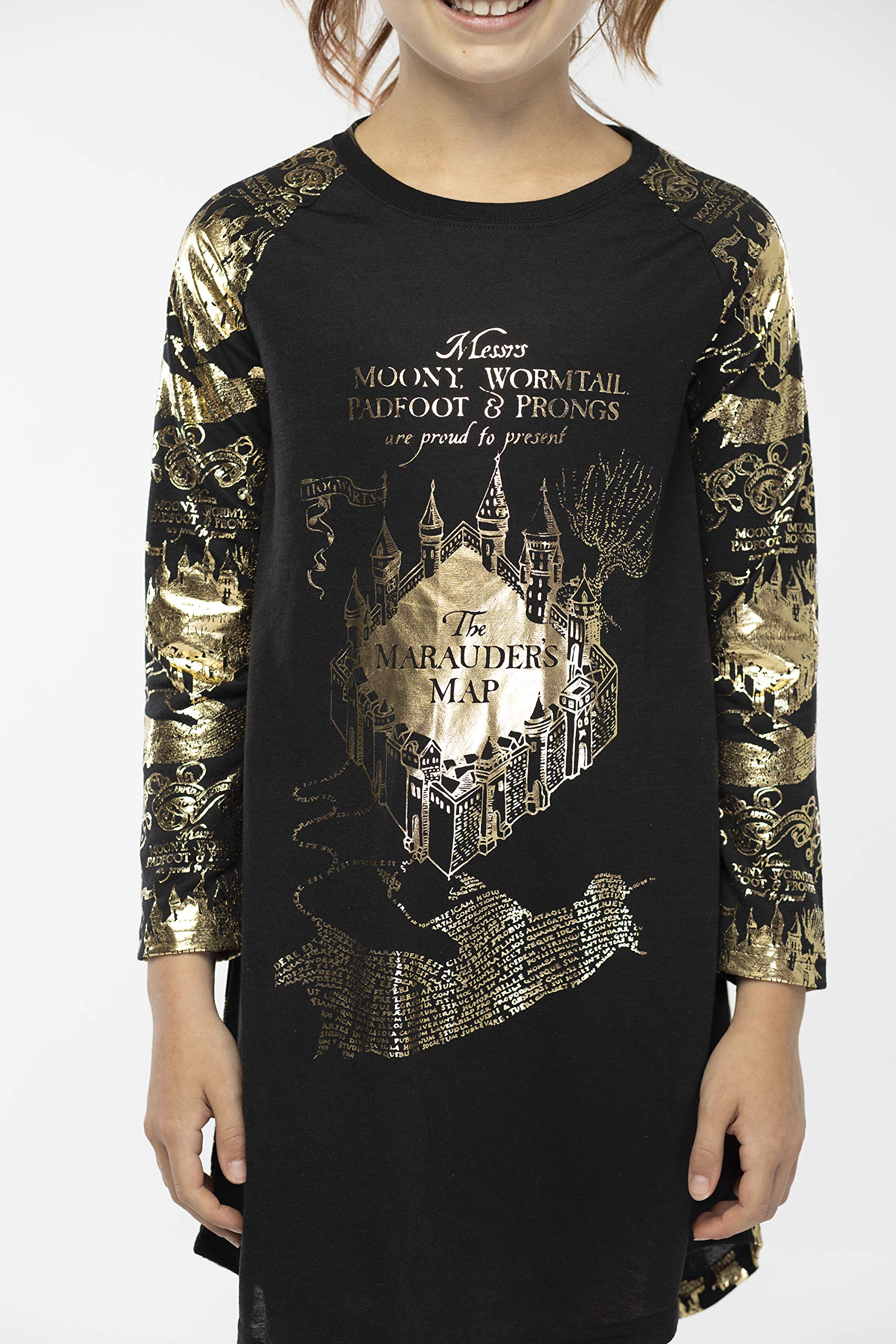 INTIMO Grandes Chicas Harry Potter Marauders Map Raglan camisón (7)