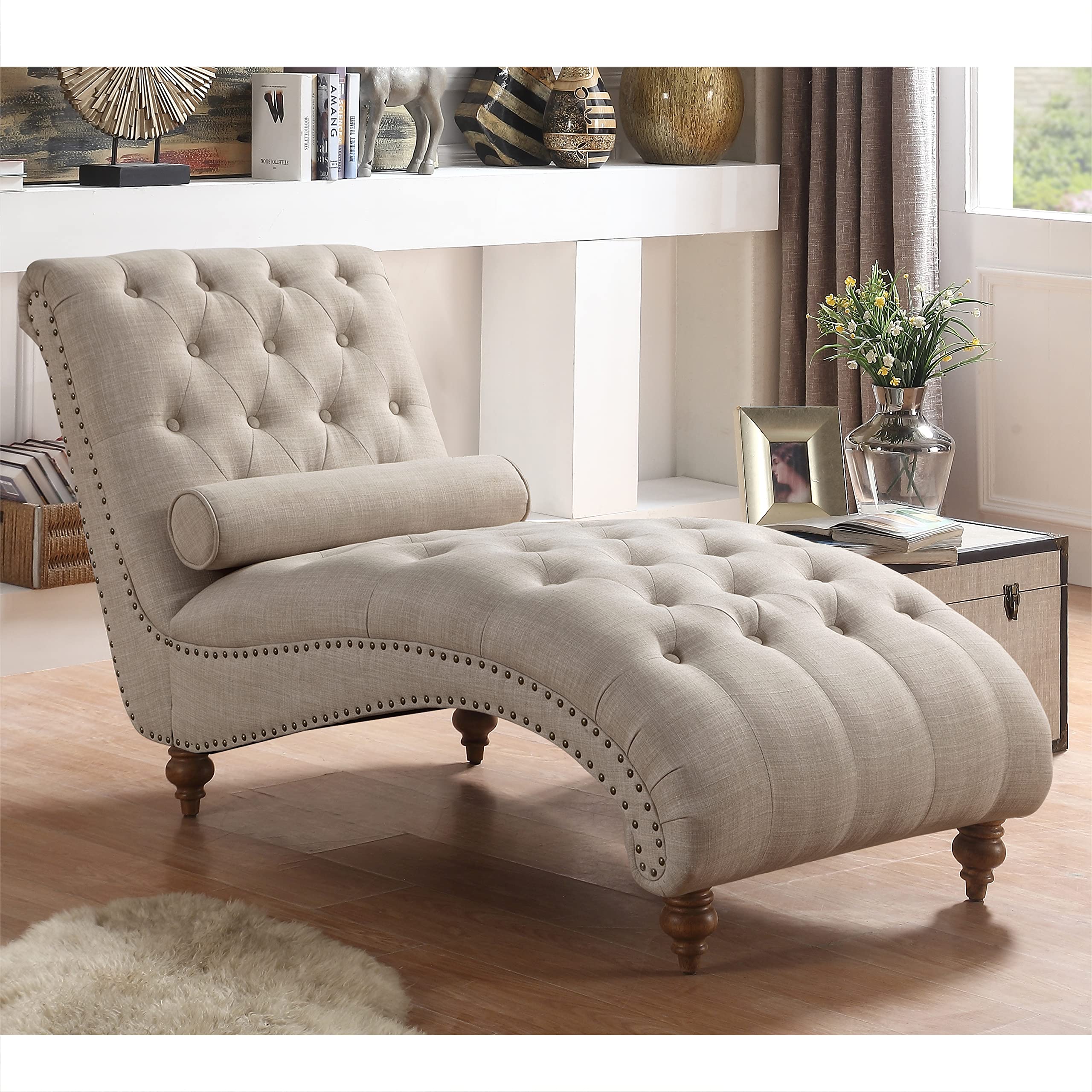 Buy Rosevera Sereno Polyester Upholstered Button Tufting with Toss