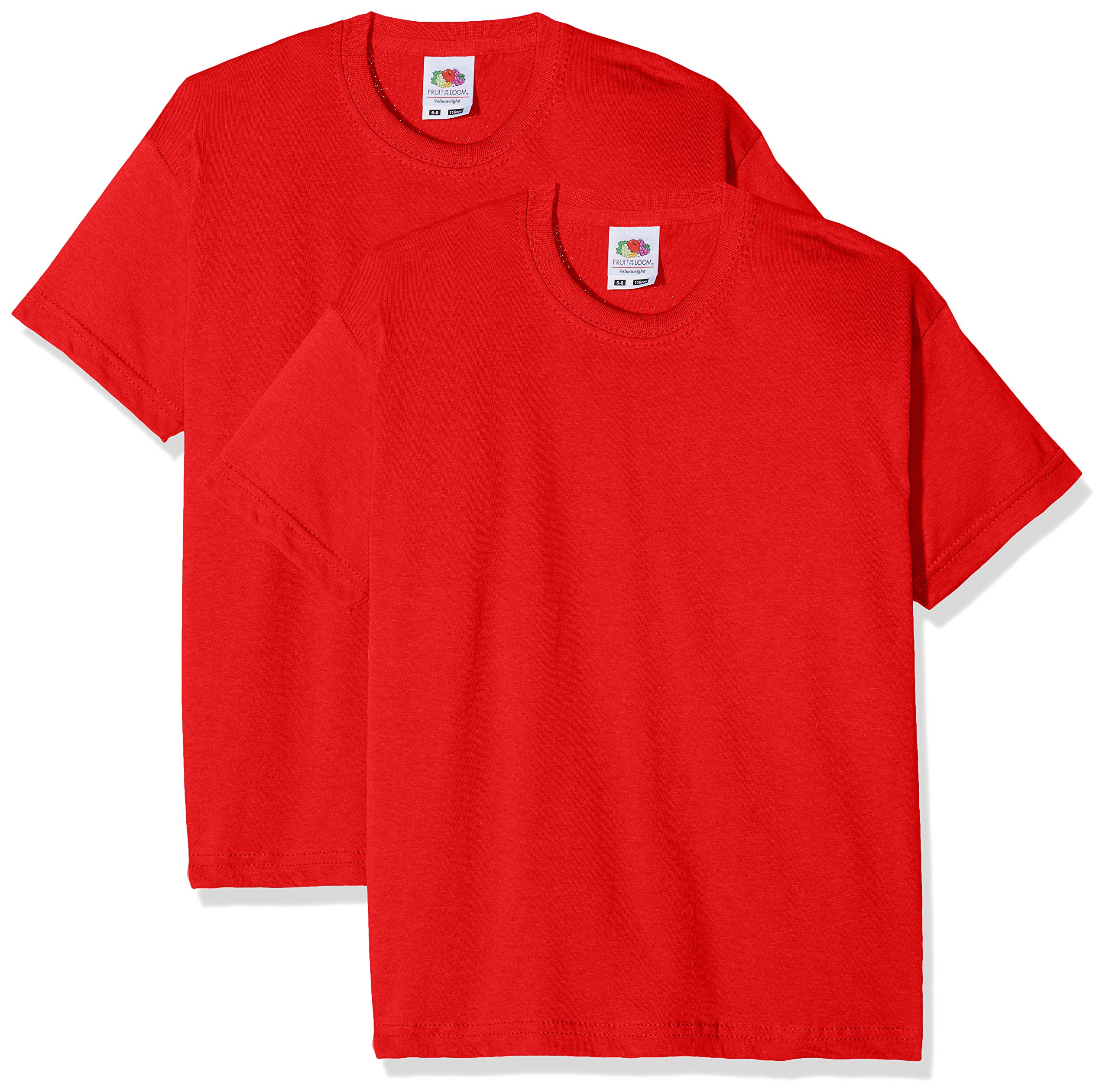 Fruit of the Loom Camiseta (Pack de 2) para Niños
