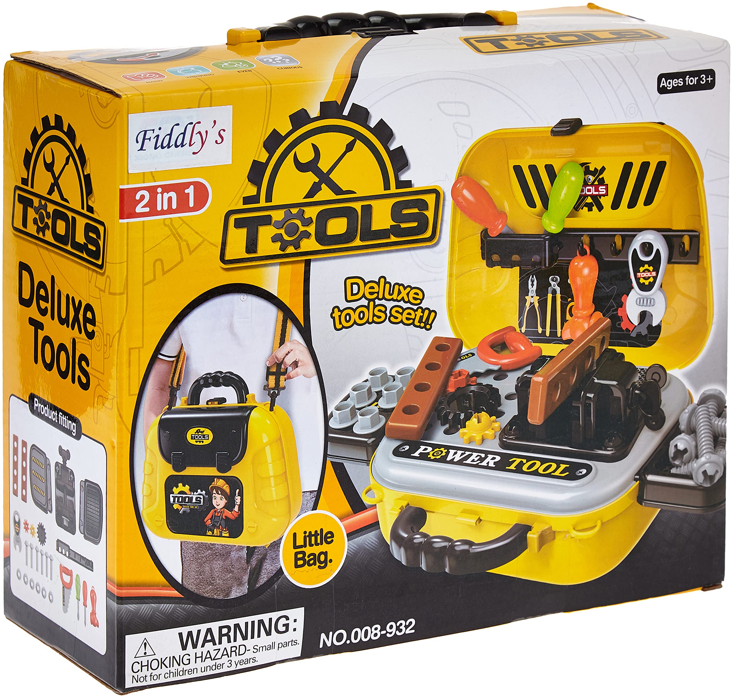 Fiddly's 2 in 1 Tool Set Toy In a Hand Bag for Kids: Buy Online at