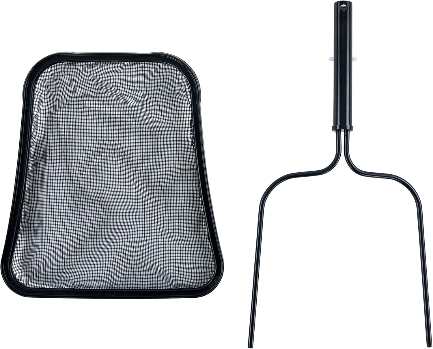 Aqua Select Heavy Duty Aluminum Handle Leaf Skimmer | Fine Mesh Net | Perfect for Above Ground and Inground Swimming Pools | Easy to Pick Up Debris | Black