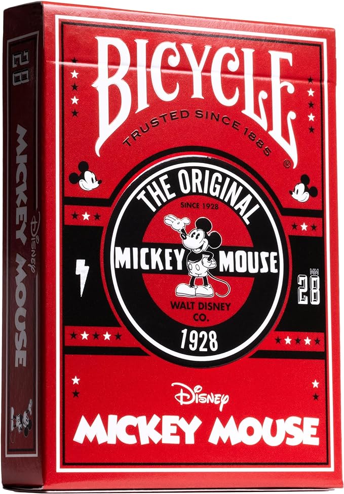 Bicycle Disney Edición Limitada - Baraja de cartas 100 años aniversario con lámina holográfica y más de 20 personajes icónicos