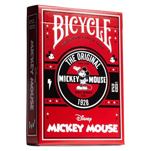 Bicycle - Mickey Classic. Baraja de Cartas Conmemorativa del Personaje de Disney Mickey Mouse